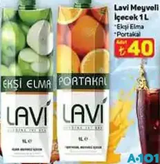 LAVİ MEYVELİ İÇECEK EKŞİ ELMA/PORTAKAL 1 L